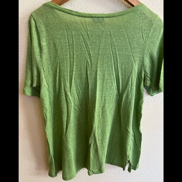 J.Jill green linen shirt - Picture 2 of 6